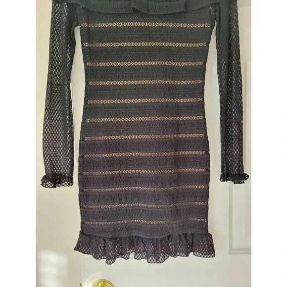 Nightcap mariabella black lace ruffle dress 2 - Picture 11 of 12